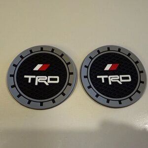 Toyota TRD Car Cup Coasters in Black and Gray Set of 2 NWT